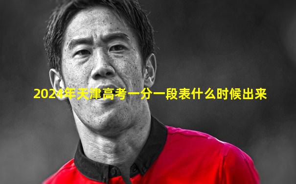 2024年天津高考一分一段表什么时候出来
