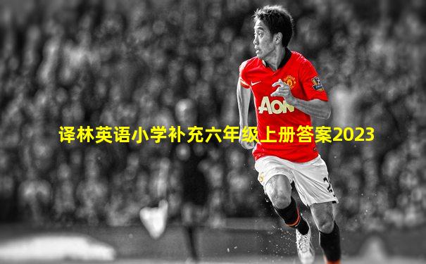 译林英语小学补充六年级上册答案2023